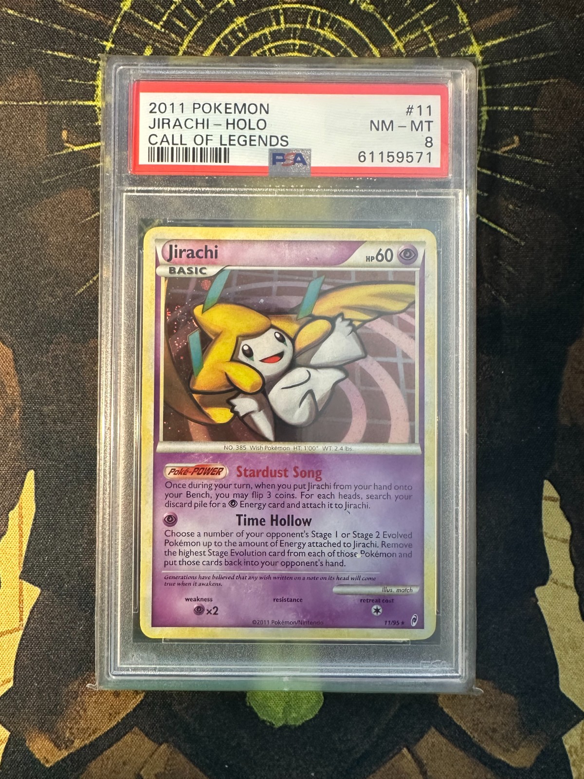 Pokemon Jirachi 11/95 Call of Legends Holo PSA 8