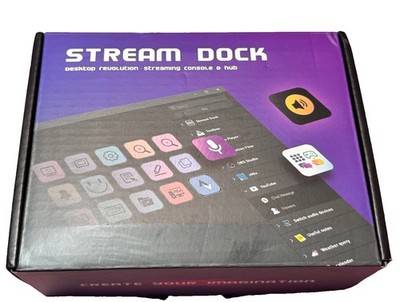 Stream Dock Desktop Revolution Streaming Console & Hub   New/Open Box