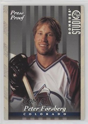 1997-98 Donruss Studio Silver Press Proof /1000 Peter Forsberg #15 HOF 4ry