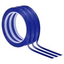 1/4" x 72 Yards Whiteboard Tape, 3 Pack Thin Dry Erase Tape, Blue