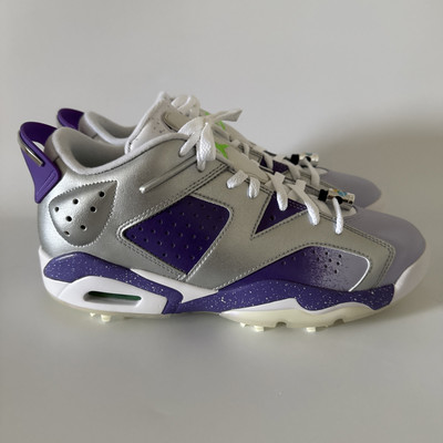 Jordan Retro 6 G NRG Men's 8 Golf Shoes Silver/Grape/White/Purple FD0205-055 NEW