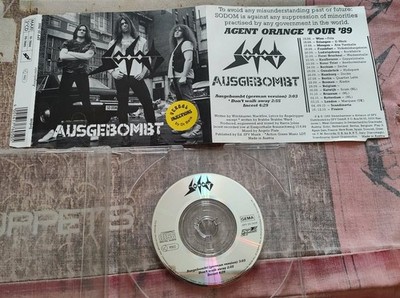 SODOM - AUSGEBOMBT +2 - 1989 STEAMHAMMER SPV 55-7605 COLLECTORS 3'' ANGELRIPPER