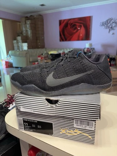 Size 11 - Nike Kobe 11 Elite Low Black Space