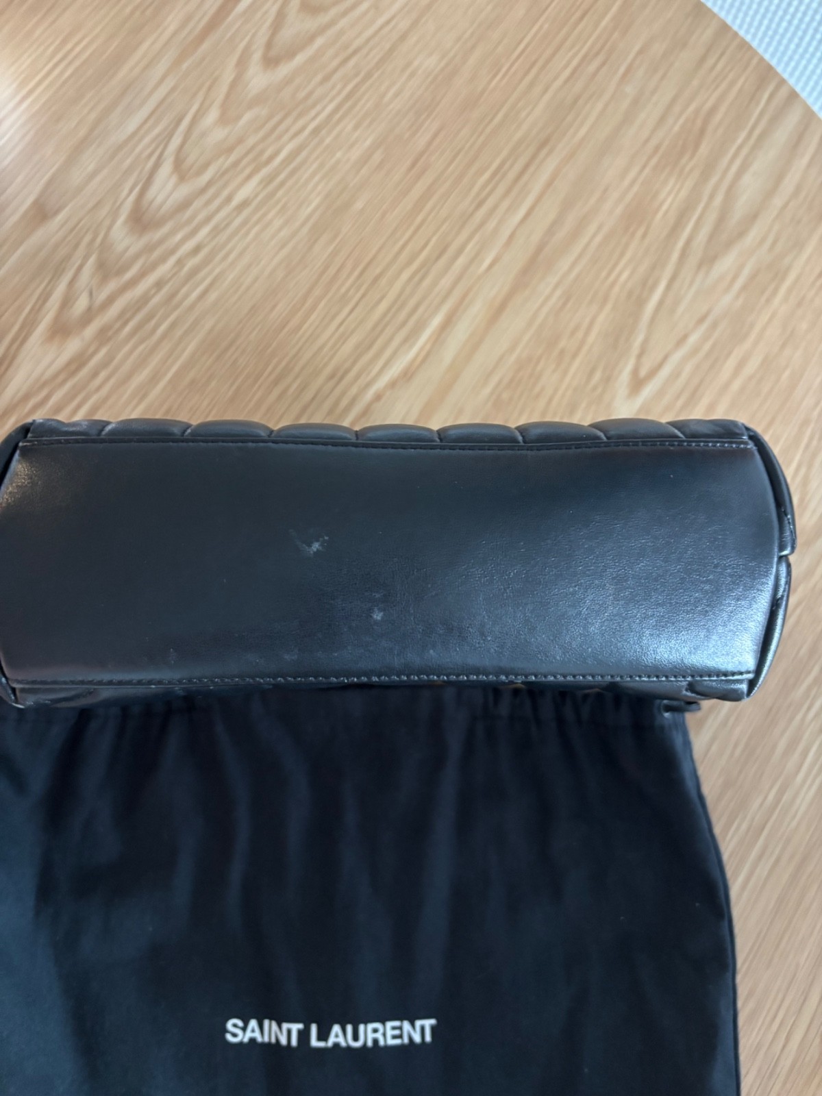 Yves Saint Laurent  Black Leather Handbag — image 4