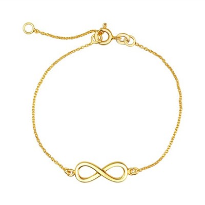 Armband 925/- Sterling Silber vergoldet Infinity