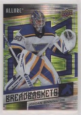 2021-22 Upper Deck Allure Breadbaskets Green Rainbow 66/99 Jordan Binnington p0r