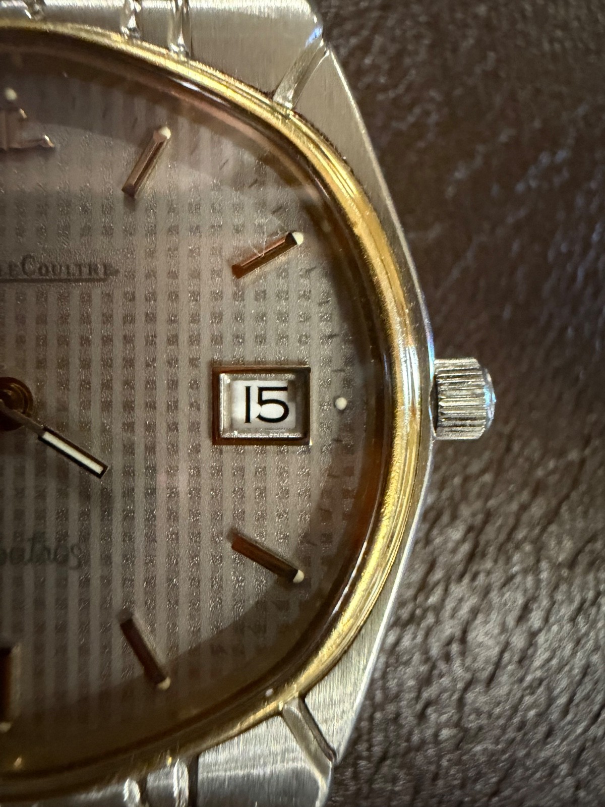 Jaeger-Le-Coultre Albatros Watch Sapphire Crystal Gold Bezel, Markers and Hands image 3