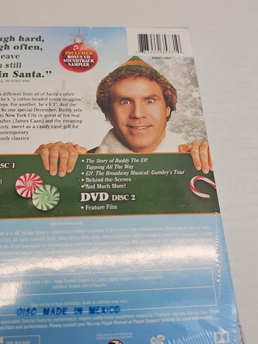 Elf (2003) 10th Anniversary Steelbook (Blu-ray + DVD) Sealed - Picture 5 of 7