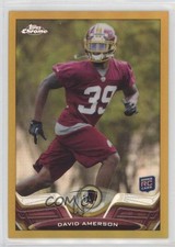 2013 Topps Chrome Gold Refractor 42/50 David Amerson #66 0u1z