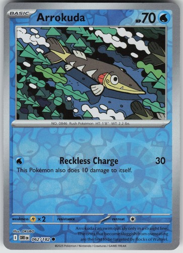 Arrokuda 062/182 Destined Rivals Reverse Holo