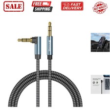 AUX Cord 3ft,3.5mm Stereo Audio Cable portable 90 Degree 3.5mm Male to Male S...