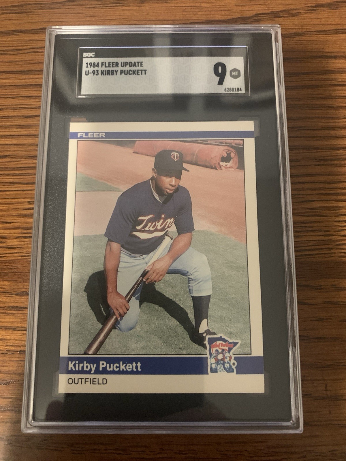 1984 Fleer Update - Kirby Puckett #U-93 (RC) SGC 9 Twins HOF
