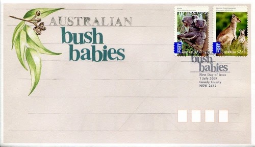 2009 Australian Bush Babies - FDC Self Adhesive Stamps - Rare
