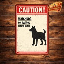 Dog Will Bite Beware of Dog Sign Funny Metal Tin Sign Dog Warning 8x12
