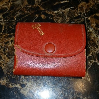 Wilkinson Metal Safety Razor with Blade and Red Leather Case