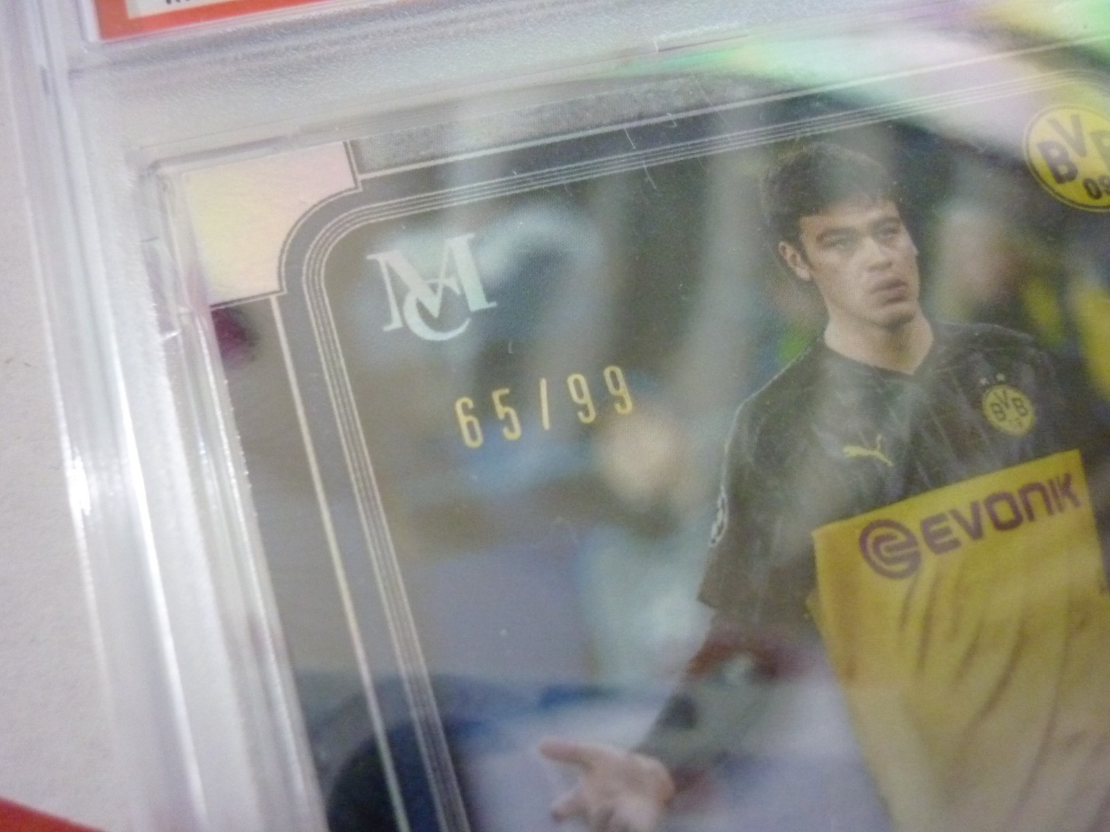 GIOVANNI REYNA 2019-20 Topps Museum Collection #AA-EH Archival Auto /99 PSA 9 view 3
