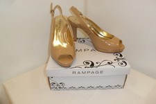 NIB Taupe Patent Womens Rampage Fancy Sandals Size 7M