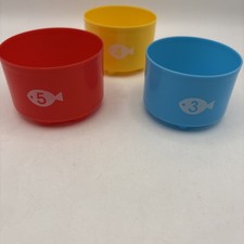Replacements For Nesting Stacking Cups With Numbers And Shapes 3,4, And 5