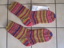 Handgestrickte Socken 4 fach Sockenwolle LANA GROSSA  Gr. ca. 38/39 neu