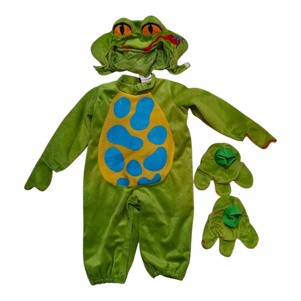 Bebé Animal Halloween Disfraz Lil Froggy Pequeña Rana Verde 12-24 Meses Talla M Foto 4 de 4