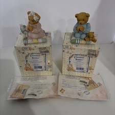 Set of 2 Cherished Teddies Patrick with Box  s and paper work