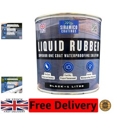 Liquid Rubber Roof Coating  1 Litres Instant Leak Seal Technology I Quick Drying