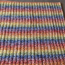Hand Knitted Pram Blanket 23in X 23in