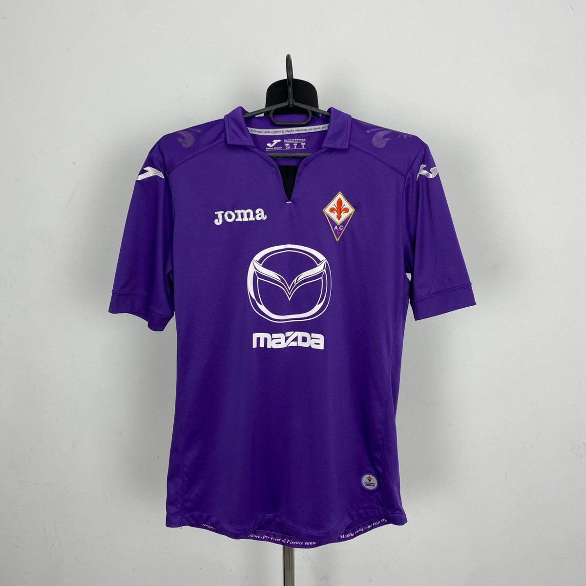 Fiorentina Home Football Shirt 2013-14 Joma Mazda Italy Soccer