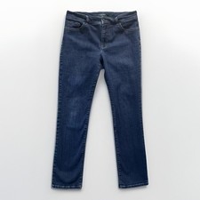 Lauren Ralph Lauren Jeans Women Sz 10 Blue Premier Straight Mid Rise Stretch
