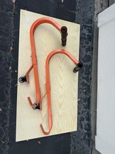 Ladder Roof Hook 2 Pack with Wheel Heavy Duty Steel Ladder Stabilizer, Roof Ridg