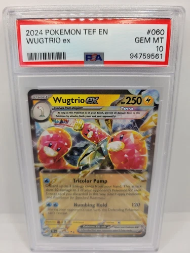 2024 Pokemon TEF EN Wugtrio ex #60 PSA 10