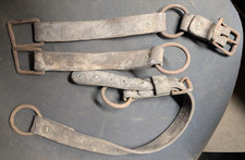 WW1 Army Quartermaster Horse Halter Cheek And Crown Pieces,Iron Hardware