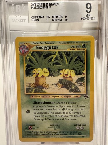 Pokémon Exeggutor TCG Southern Islands 13/18 BGS 9 POP 7