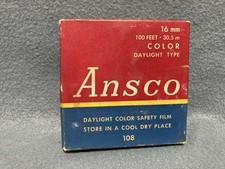 Vintage 1940's ANSCO 16mm Safety Color Film Reel Home Movie USA College Grad