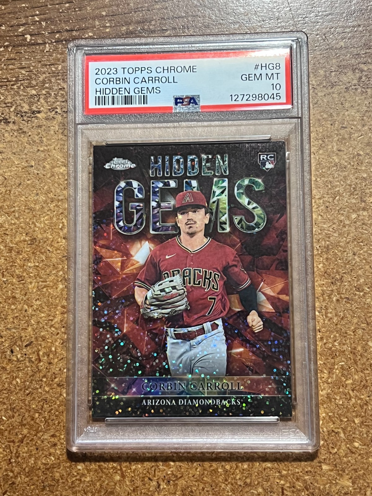 2023 Topps Chrome Baseball Hidden Gems # HG-8 Corbin Carroll RC Gem Mint 10