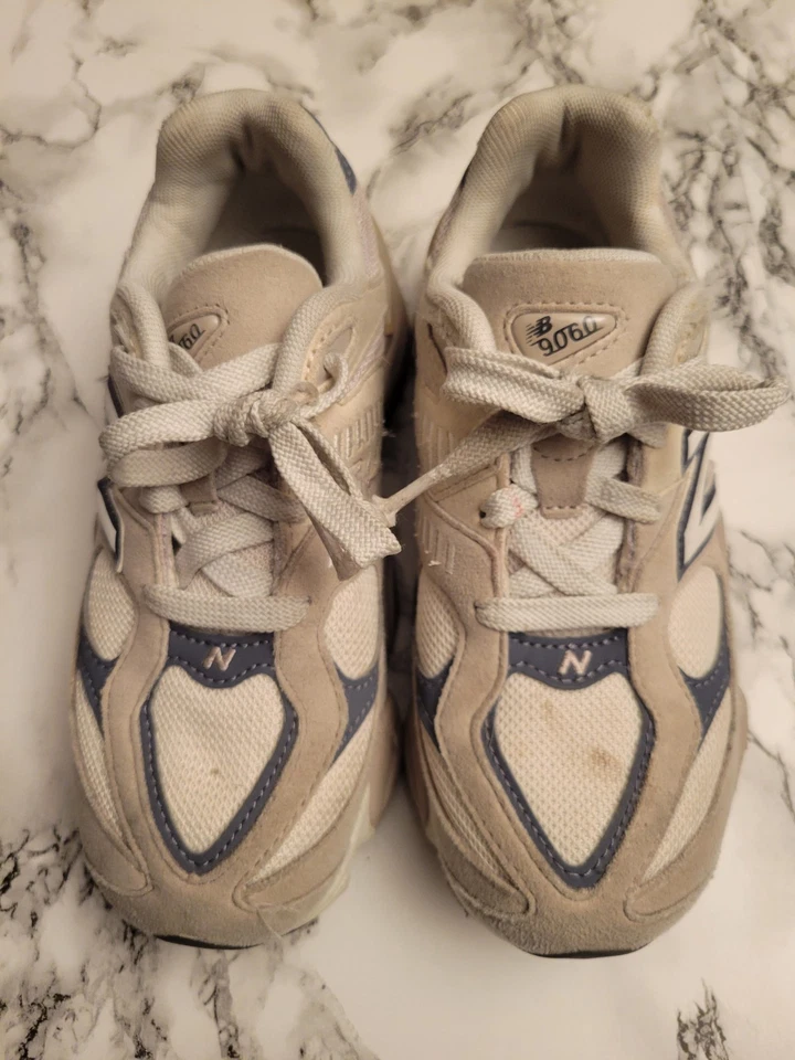 New Balance 9060 Shoes Youth Boys 2 2y Moonrock Linen PS Chunky Hype Swag Girls - Image 3 of 4