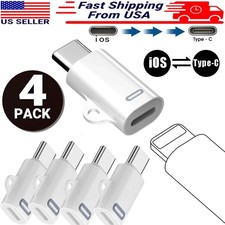 4x For iPhone 17/16/15Pro Plus Max Type-C Male to 8-Pin Female Adapter Converter
