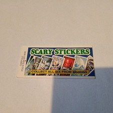 SCARCE  WEETABIX SCARY STICKERS MONSTERS SPIDERS  VAMPIRE WEREWOLF  ALIENS (E)