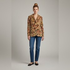 Vintage velvet floral tapestry classic blazer. Trendy, elegant, whimsygoth