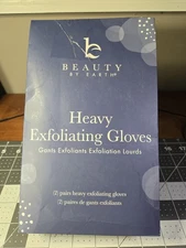 Beauty By Earth 2 Pairs Bath Exfoliating Gloves For Men And Women “  Heavy NOB