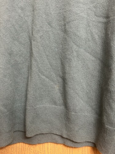Vince Sweater Crewneck Step Hem Cashmere in Mineral Blue - Picture 7 of 7
