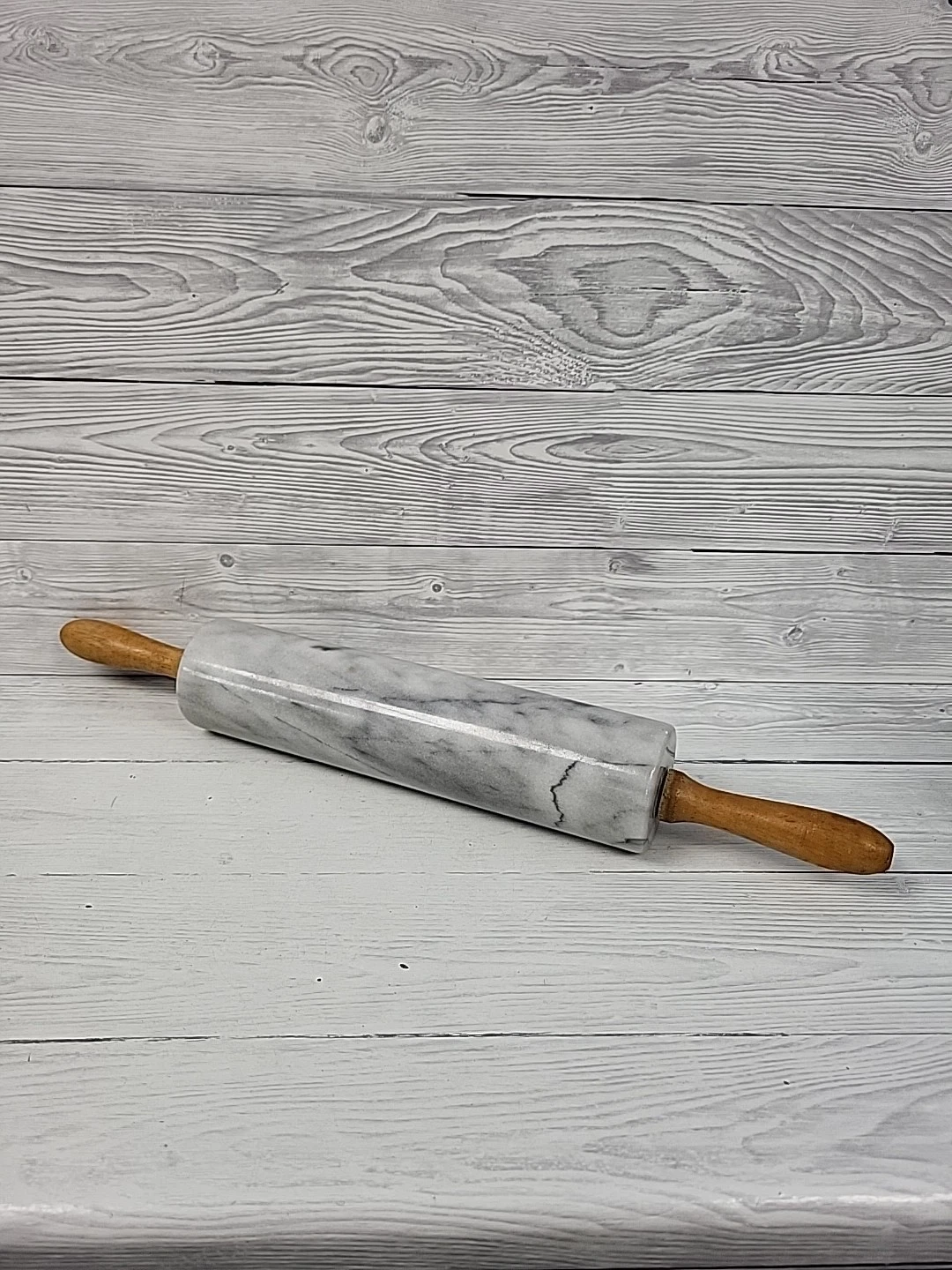 Grey Heavy Marble Rolling Pin With Wooden Handles. PS
Opens in a new window or tab