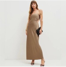 Women's Reformation Strapless Nevaeh Dress in Brown XS