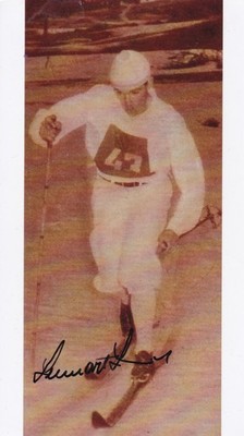 OLYMPIA  1956: Lennart LARSSON [+SWE]  orig.Autogramm  BRONZE SKILANGLAUF 