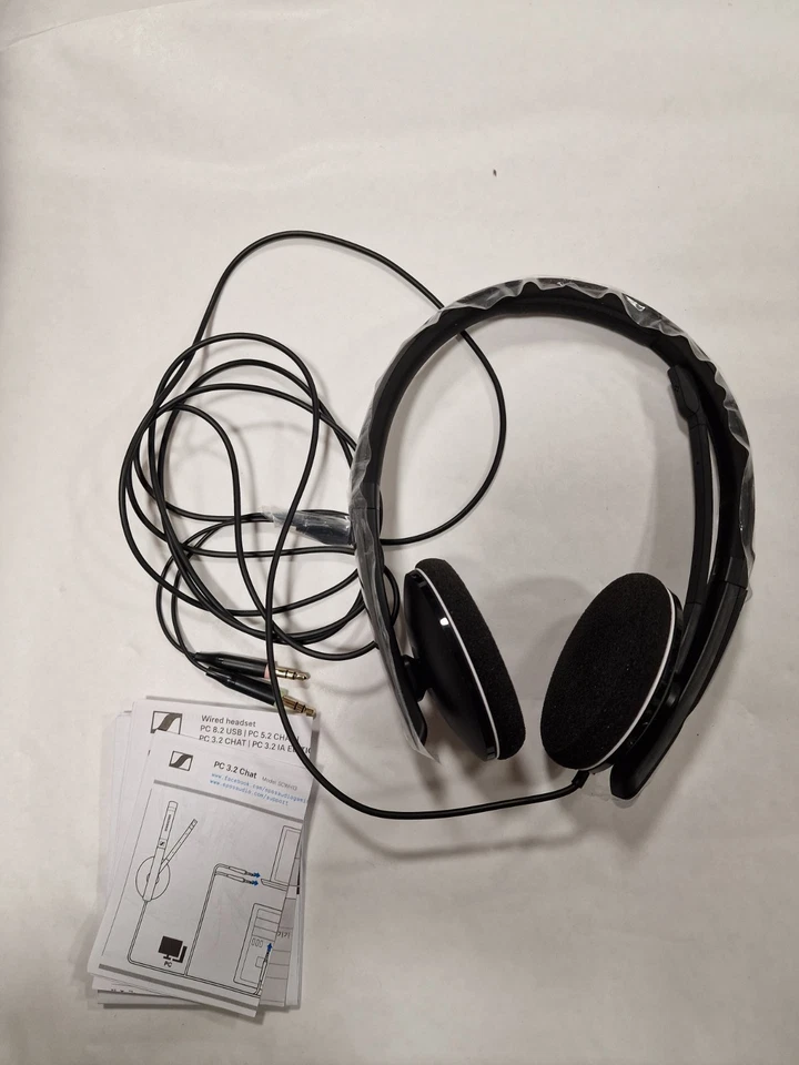 Sennheiser PC 3.2 Chat wired Headset with 3.5 mm jack Black USED/No box, photo 3 of 4