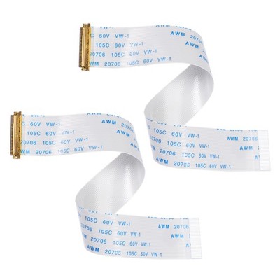 2pcs FFC Cable 0.5mm Pitch 30 Pin 150mm Flat Ribbon Cable for LCD Screen Type