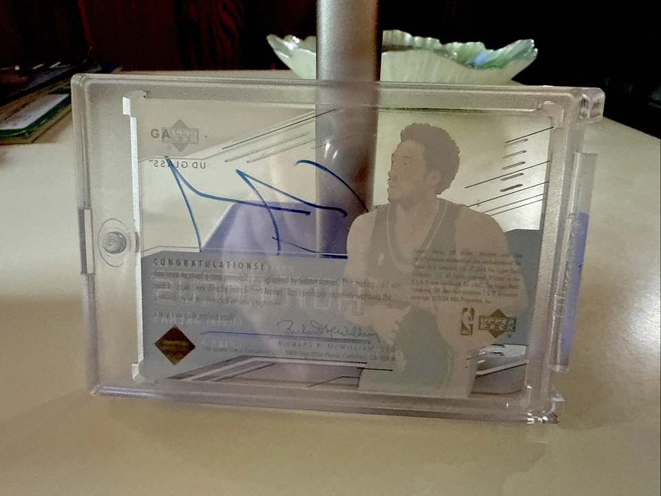 2003-04 UD Glass - Auto Focus Gilbert Arenas #GA (AU) - Image 2 of 2