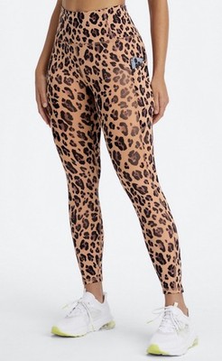 Fabletics Oasis PureLuxe High-Waisted 7/8 Legging Natural Leopard Size Small