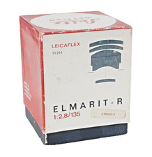 -Leitz Elmarit-R 135mm f/2.8 Empty Box And Lens Bubble-NO LENS
