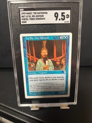 Portal Three Kingdoms Lu Su Wu Advisor rare SGC 9.5 Magic MTG P3K #47